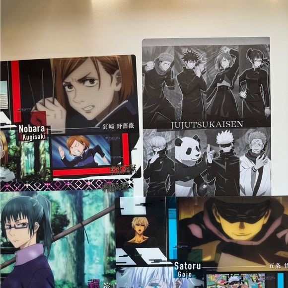 Jujutsu Kaisen anime official clear file folders, Gojo Satoru clear file NEW - Picture 4 of 5